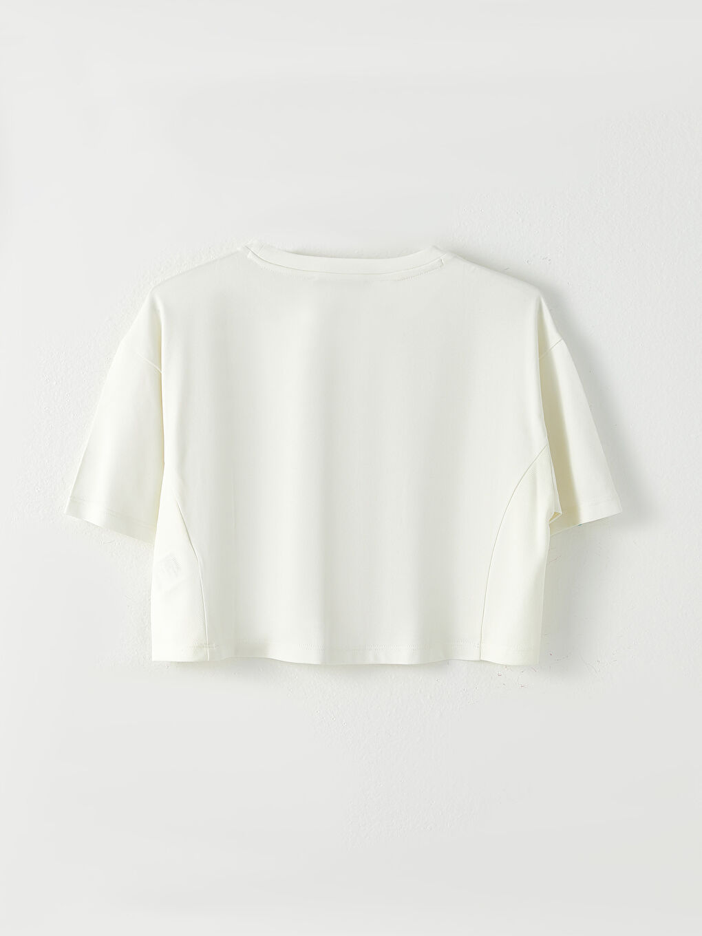 LCW SPORT Crew Neck Plain Short Sleeve Women's Crop -W2AO85Z8-R9J