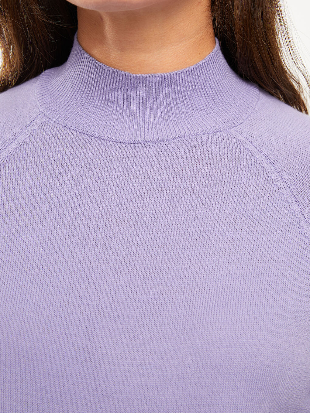 Half Turtleneck Regular Long Sleeve Maternity Tricot Tunic-3