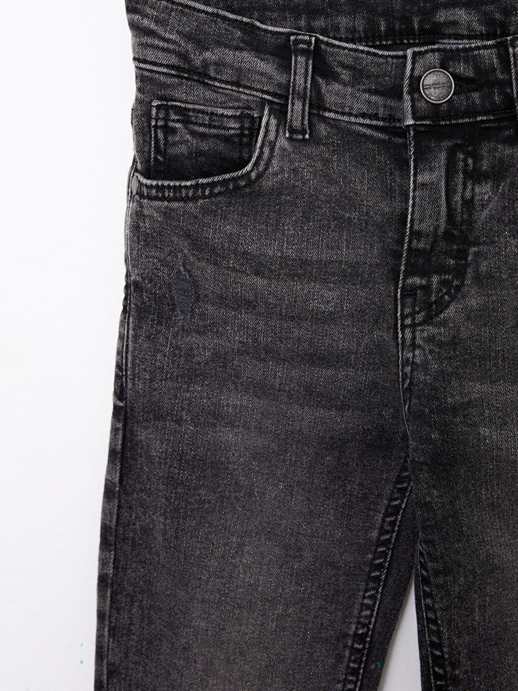 Siyah Super Skinny Fit Erkek Çocuk Jean Pantolon-2