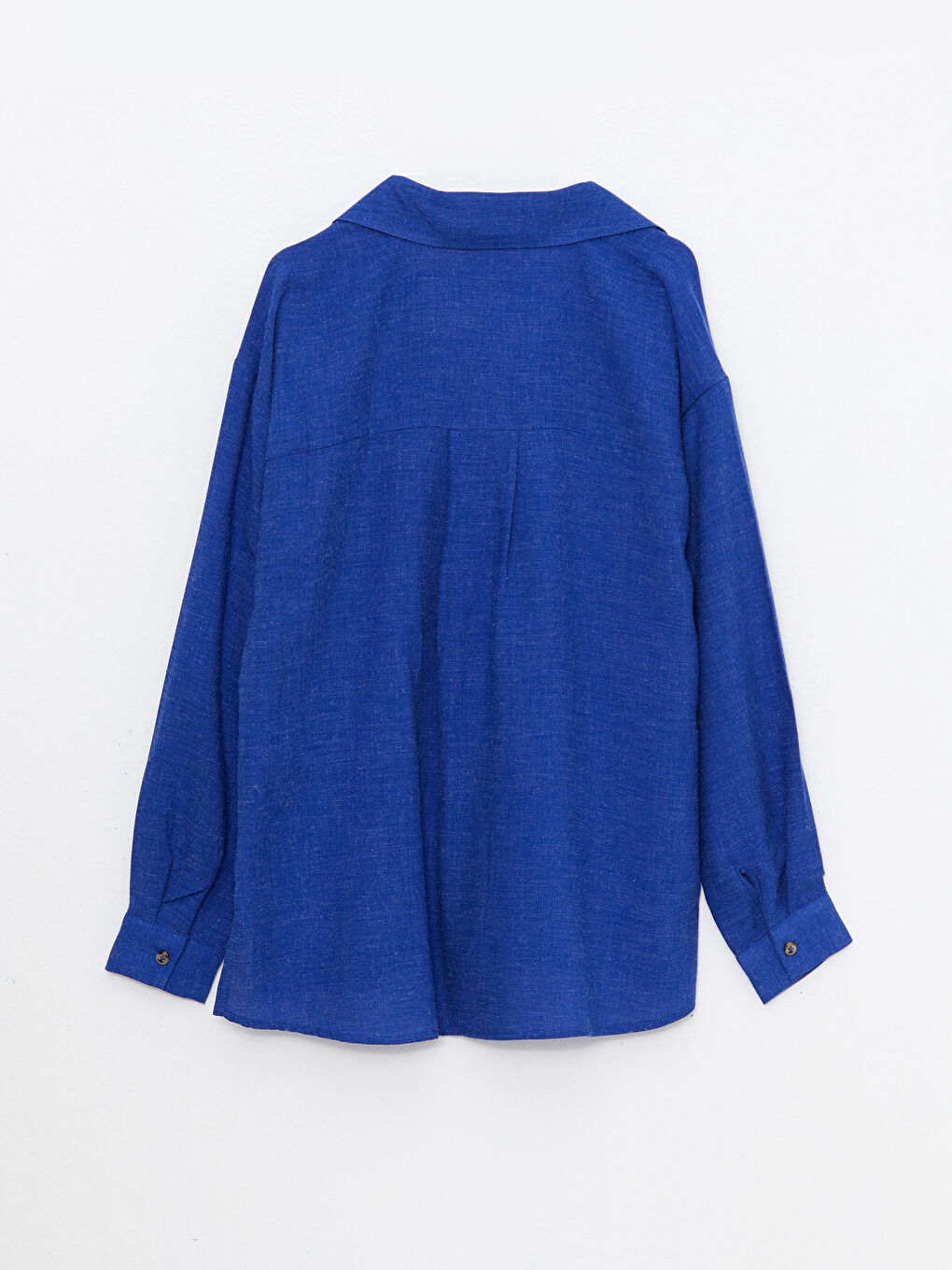 LCW Vision Buttoned Self Patterned Long Sleeve Women's Shirt -W2AP00Z8-SKL