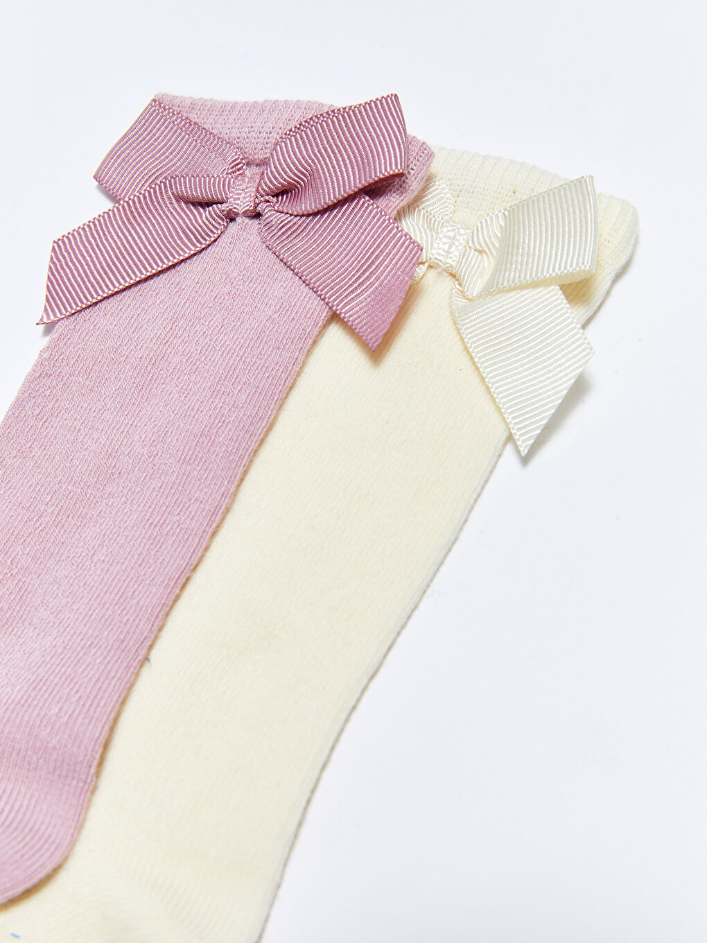 Bow Detailed Baby Girl Knee High Socks 2 Pack -W2AP10Z1-GP9
