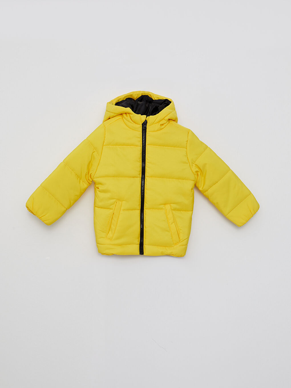 LCW ECO Hooded Long Sleeve Basic Baby Boy Coat -W2AP34Z1-M0T