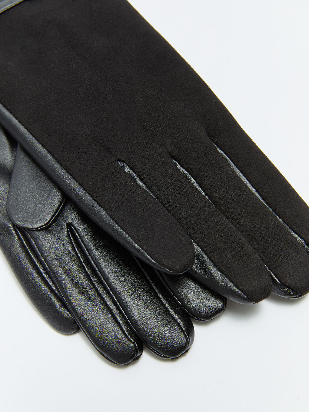 قفازات جلد شمواه للسيدات بتفاصيل إبزيم-3