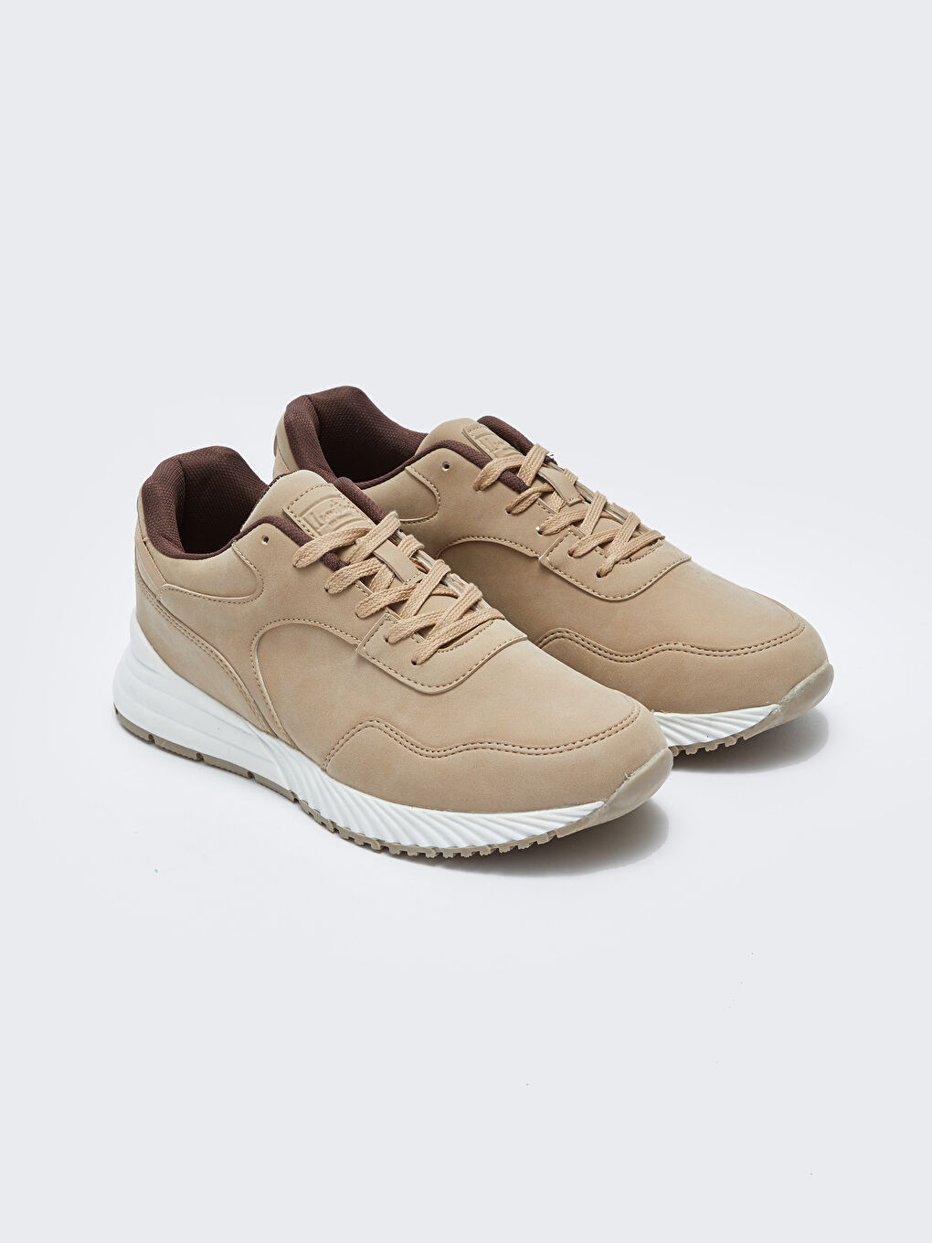 Bej Bağcıklı Erkek Spor Ayakkabı