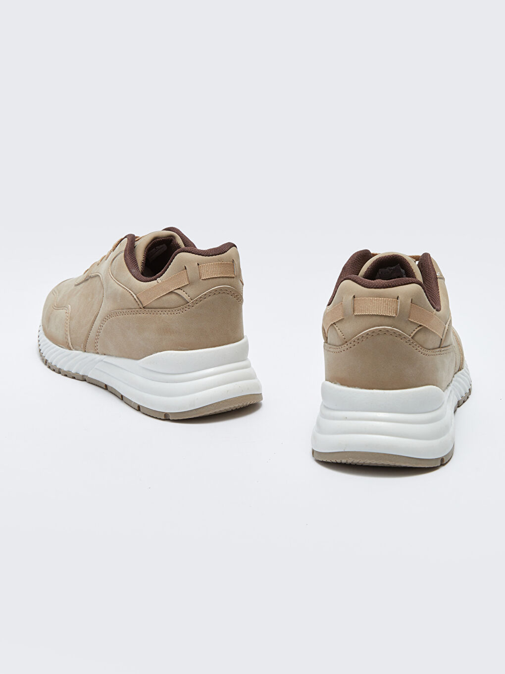 Bej Bağcıklı Erkek Spor Ayakkabı-4