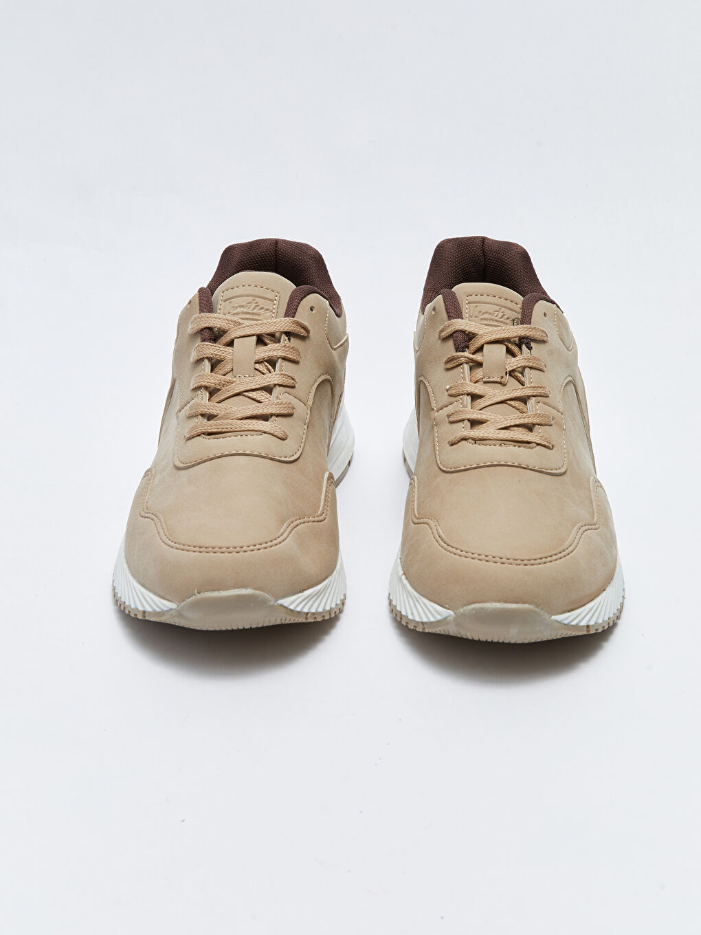 Bej Bağcıklı Erkek Spor Ayakkabı-5