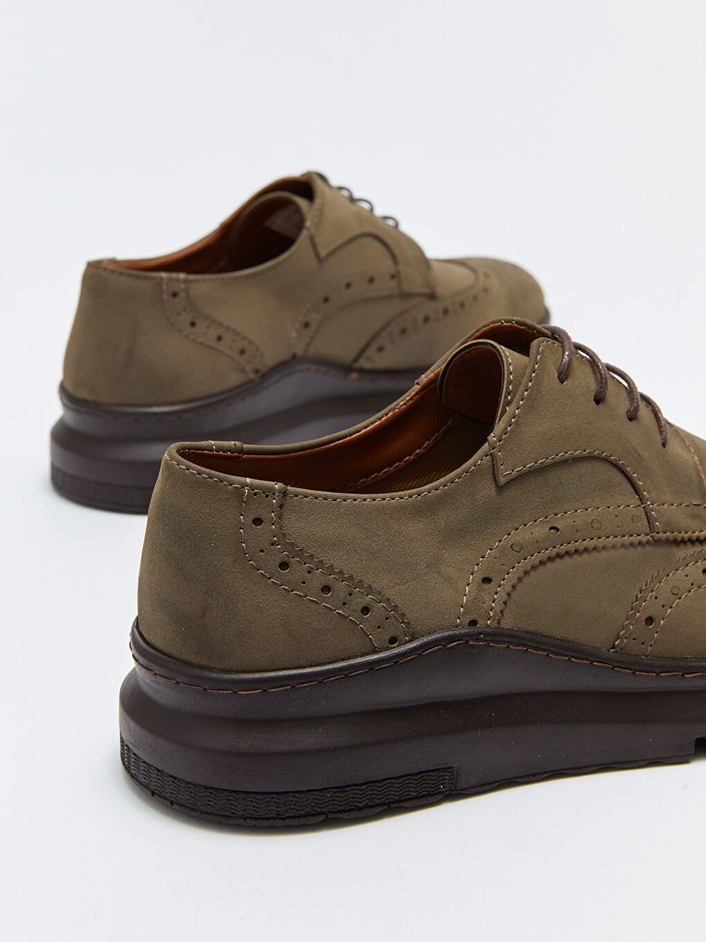 Kahverengi Erkek Bağcıklı Klasik Ayakkabı-4