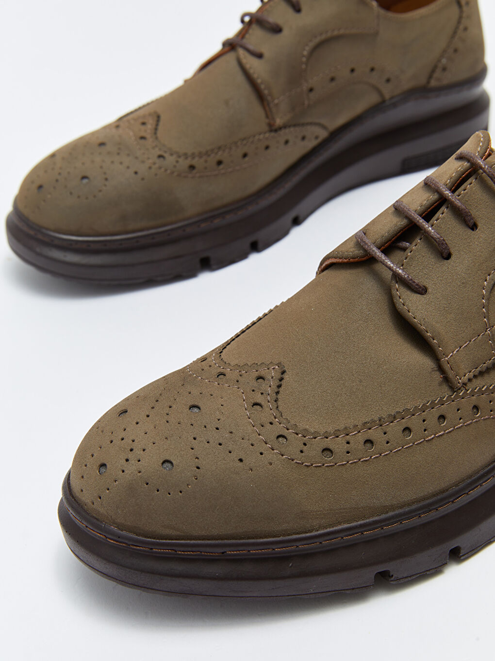Kahverengi Erkek Bağcıklı Klasik Ayakkabı-5