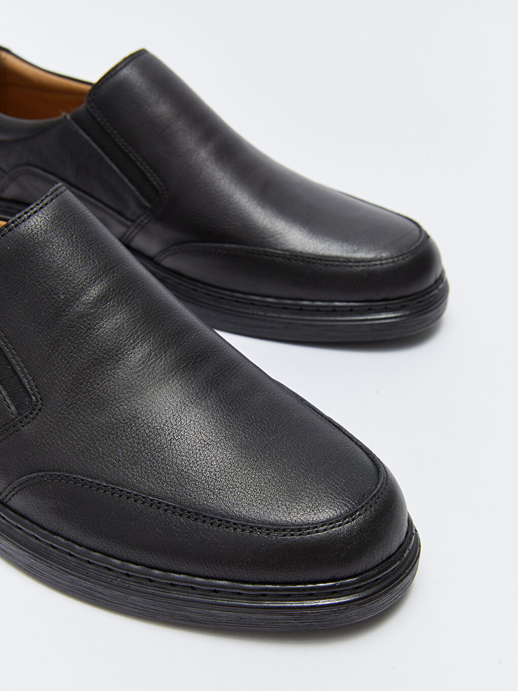 Siyah Hakiki Deri Erkek Klasik Ayakkabı-2