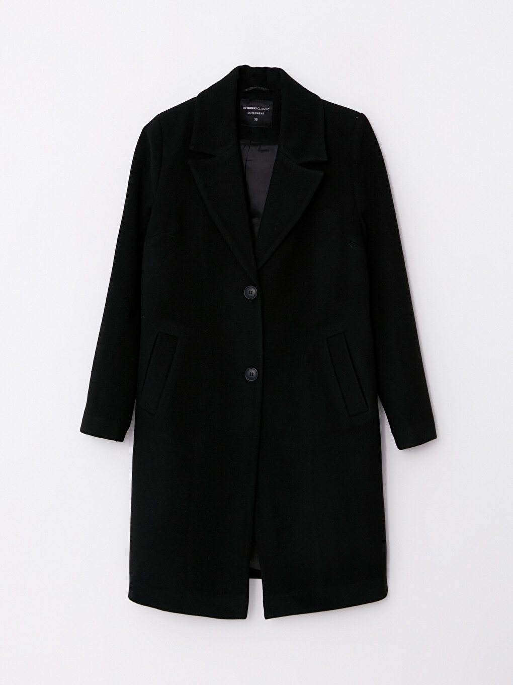 LCWAIKIKI Classic Jacket Collar Women's Cachet Overcoat - W2AQ20Z8