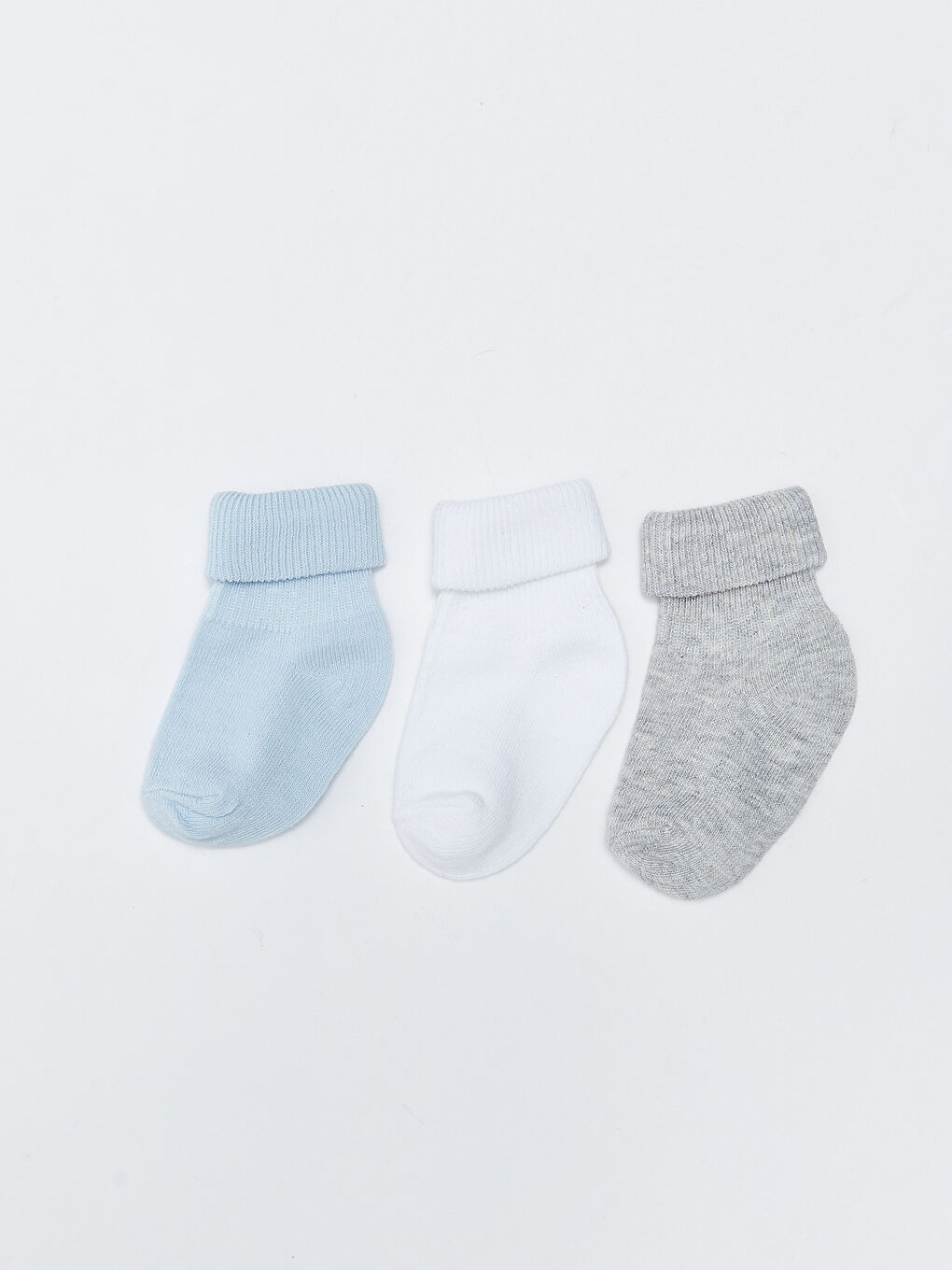 Mavi Basic Erkek Bebek Soket Çorap 3'lü-1