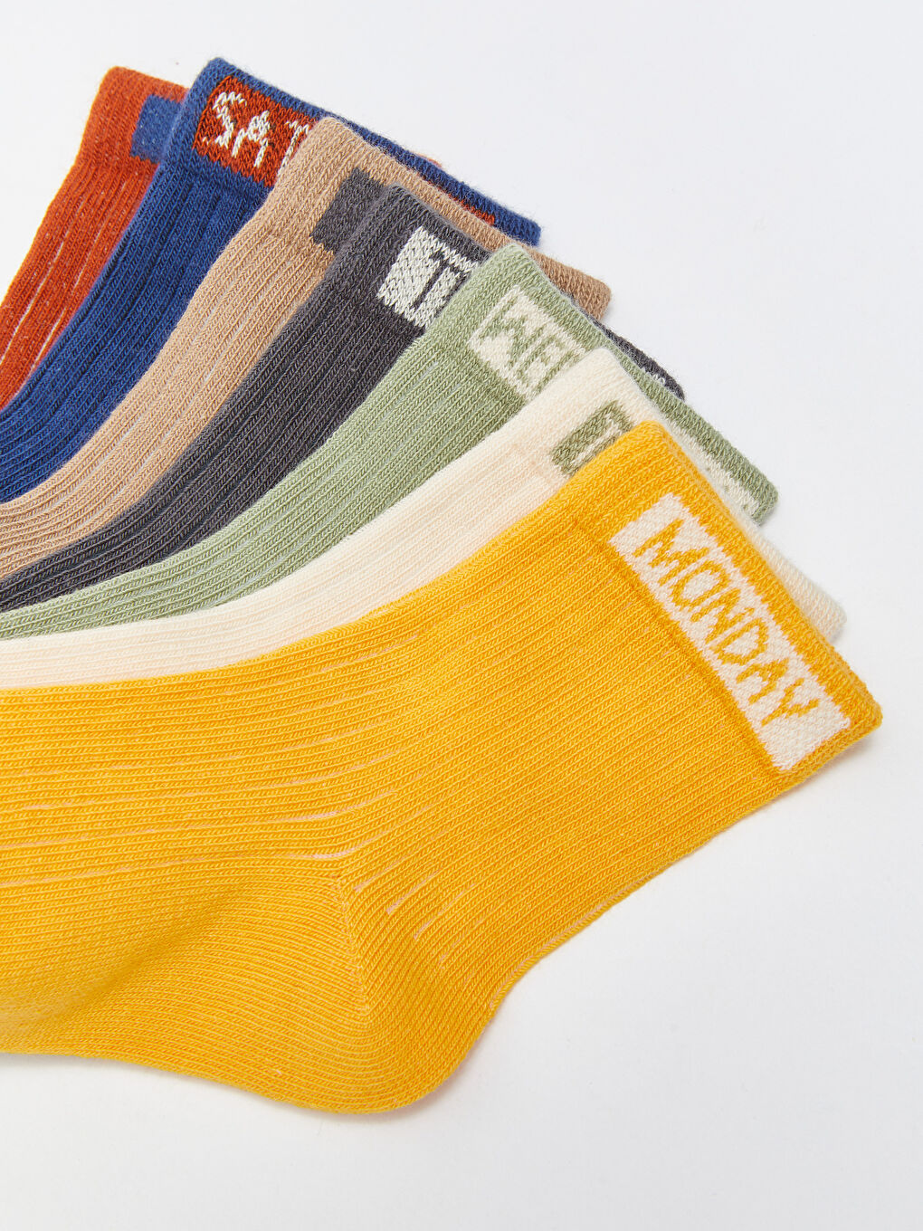 Набор из 7 пар носков до щиколотки с принтом для малышей мальчиков-2