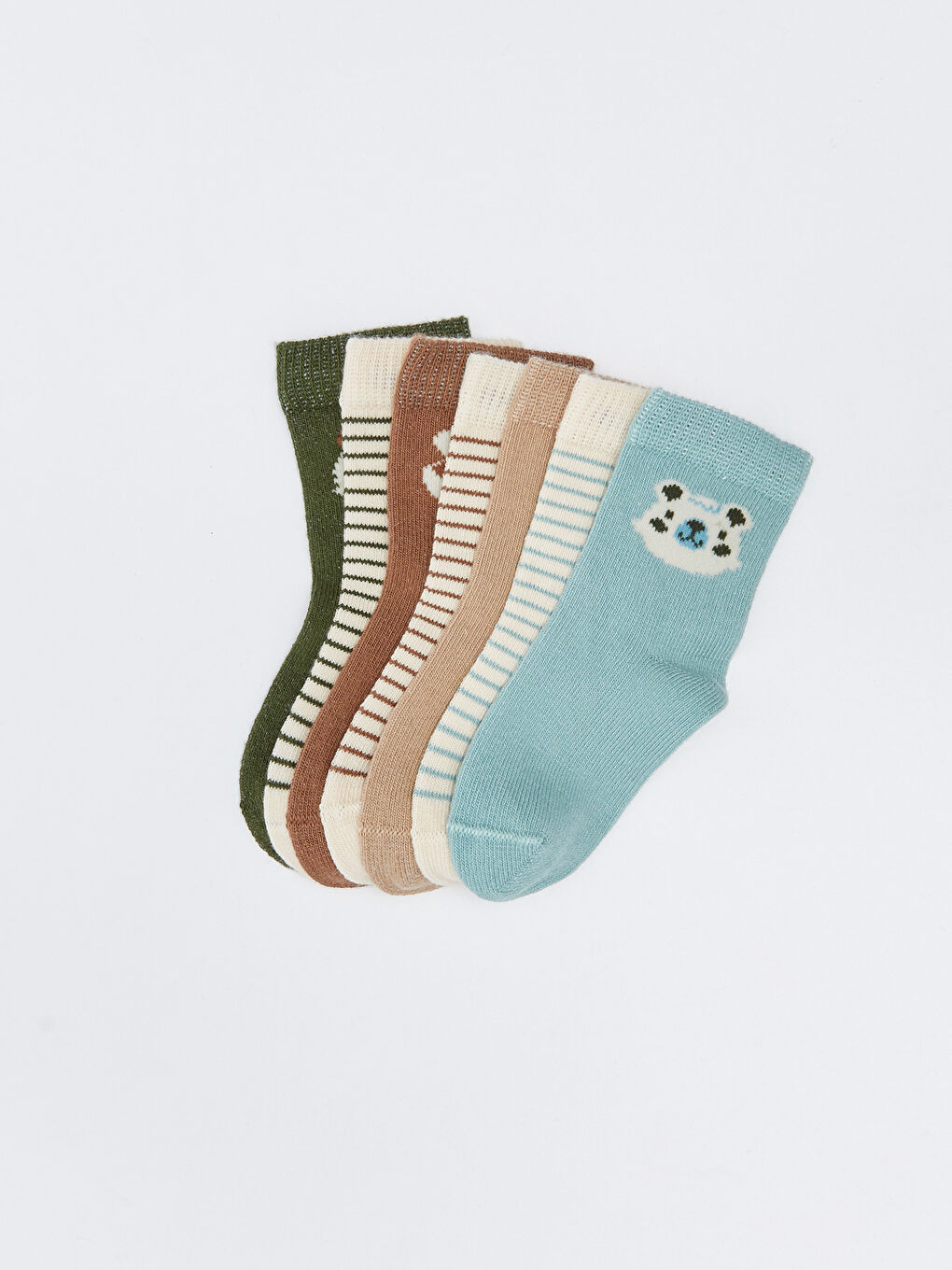 LCW baby Gemusterte Baby Jungen Knöchelsocken 7er-Pack -W2AQ73Z1-CX0