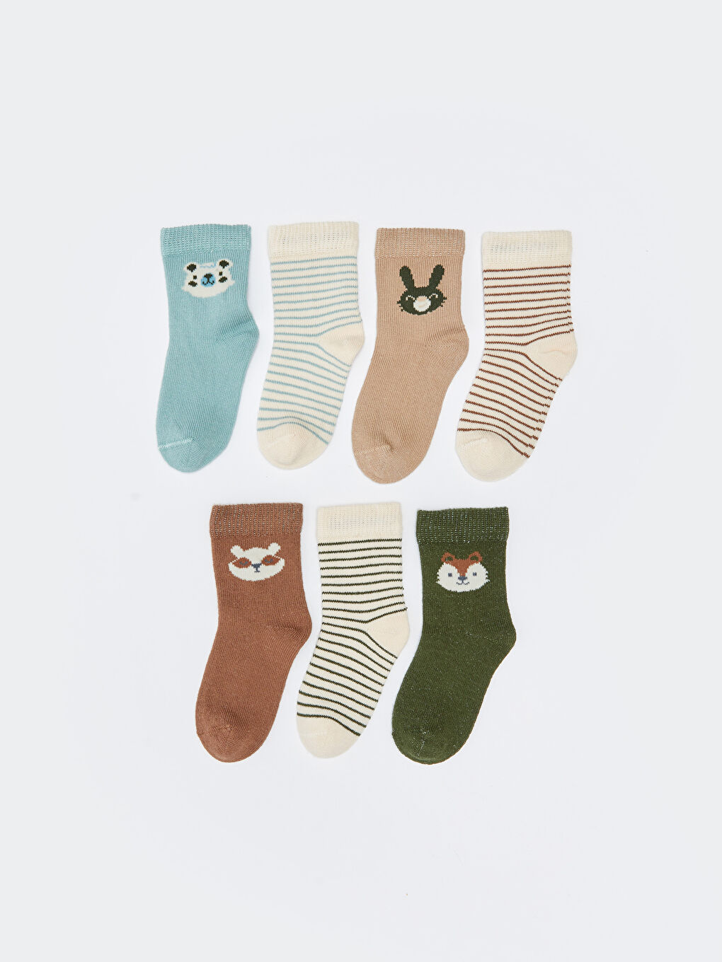 LCW baby Gemusterte Baby Jungen Knöchelsocken 7er-Pack -W2AQ73Z1-CX0