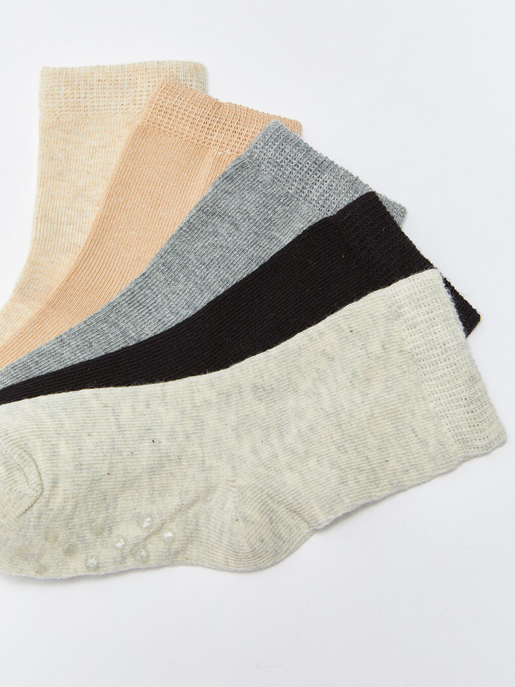 جوارب كاحل بسيطة للأولاد الرضع - ٥ قطع-3