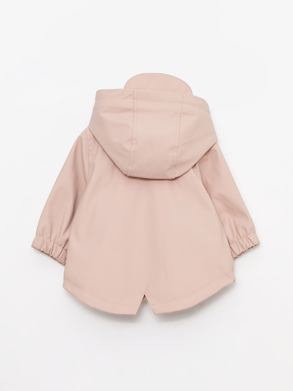 جاكيت جلد صناعي كم طويل أساسي للبنات الرضع-1