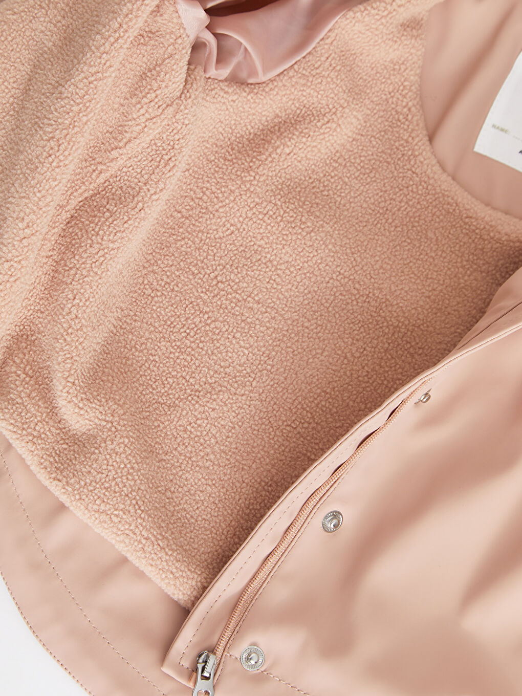 جاكيت جلد صناعي كم طويل أساسي للبنات الرضع-3