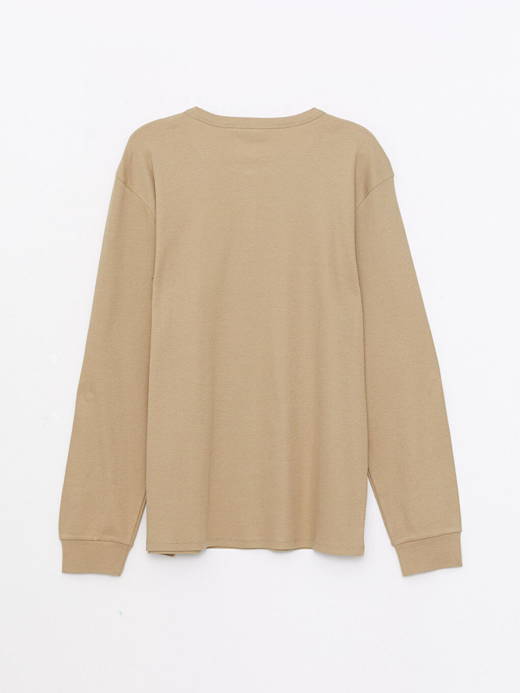 Haki Bisiklet Yaka Uzun Kollu Erkek Sweatshirt-6