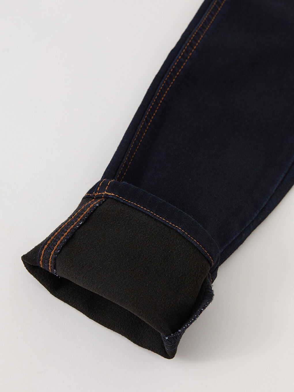 LCW Jeans Koyu Rodeo Yüksek Bel Jüpiter Süper Skinny Fit İçi Polarlı Kadın Jean Pantolon - 6