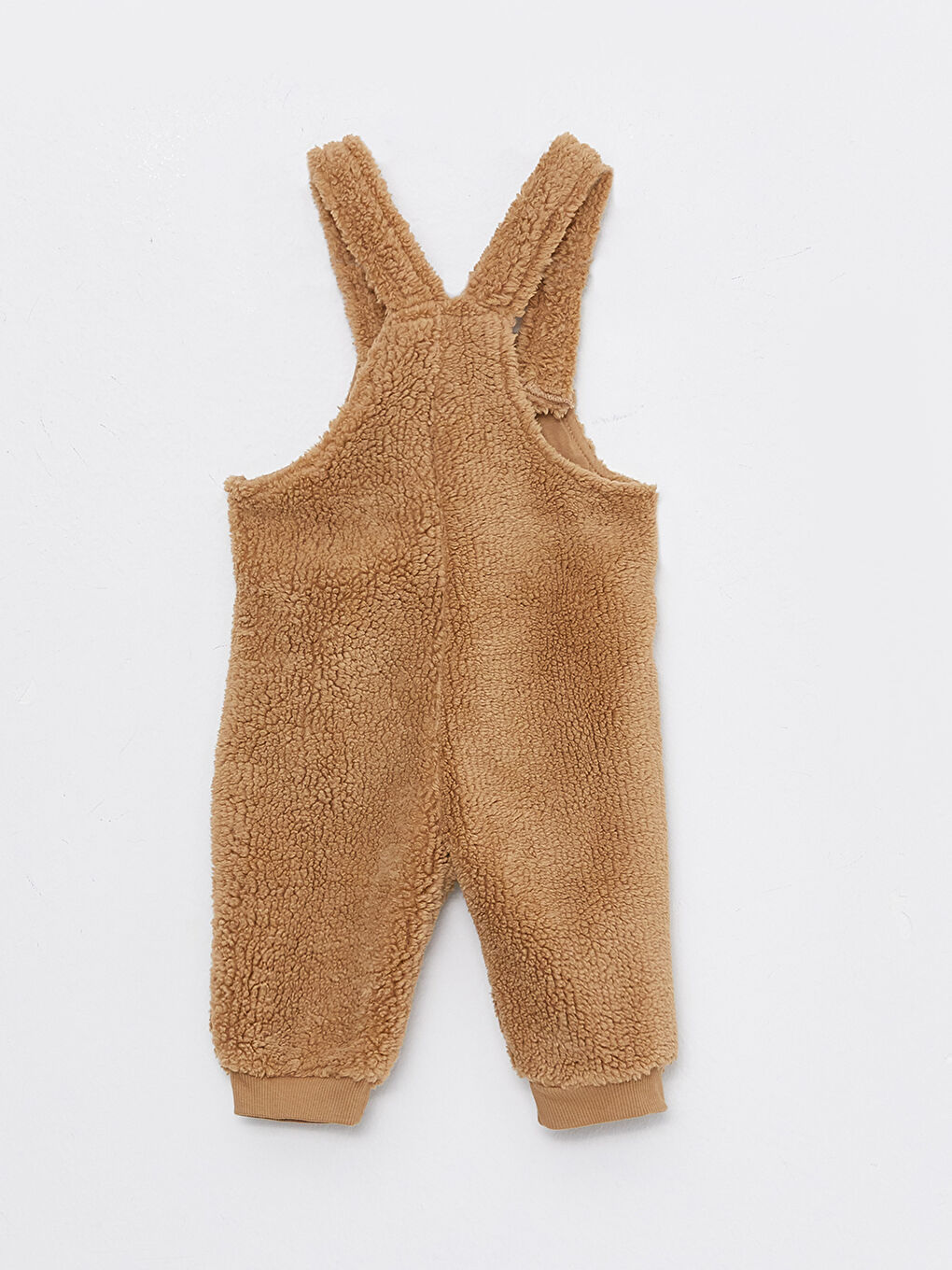 Embroidery Detailed Baby Boy Plush Jumpsuit-1