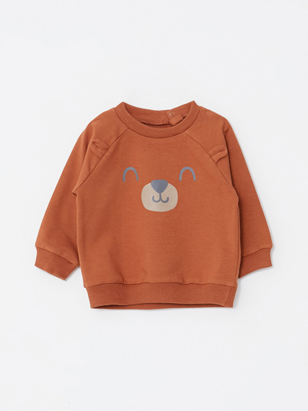 LCW baby Crew Neck Long Sleeve Printed Baby Boys' Sweatshirt and Pants 2 Pack Set -W2AR30Z1-RRM