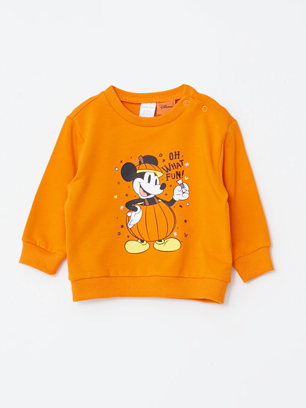 Crew Neck Long Sleeve Mickey Mouse Printed Sweatshirt and Sweatpants Baby Boy 2-Pack Set-1