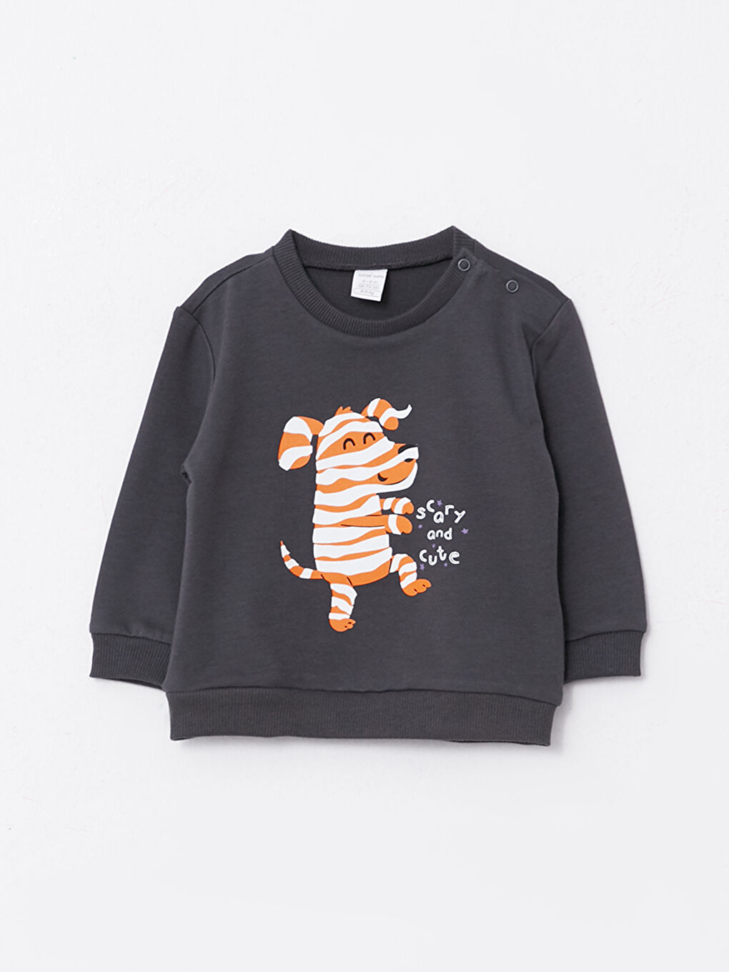 LCW baby Bisiklet Yaka Uzun Kollu Baskılı Erkek Bebek Sweatshirt ve Pantolon 2'li Takım -W2AR41Z1-HJU