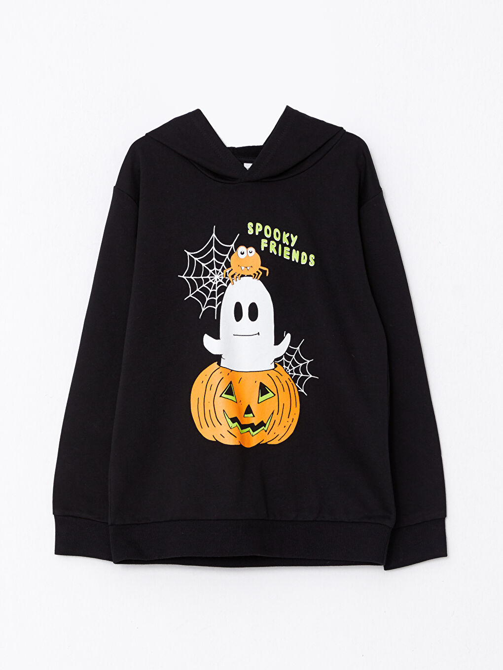 LCW Kids H12 Hooded Printed Long Sleeve Boy's Sweatshirt -W2AR51Z4-CVL