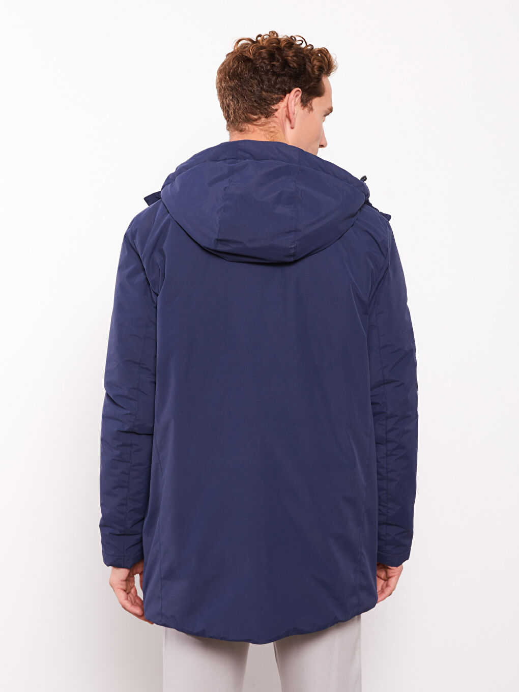 Standard Fit Hooded Men's Coat-4