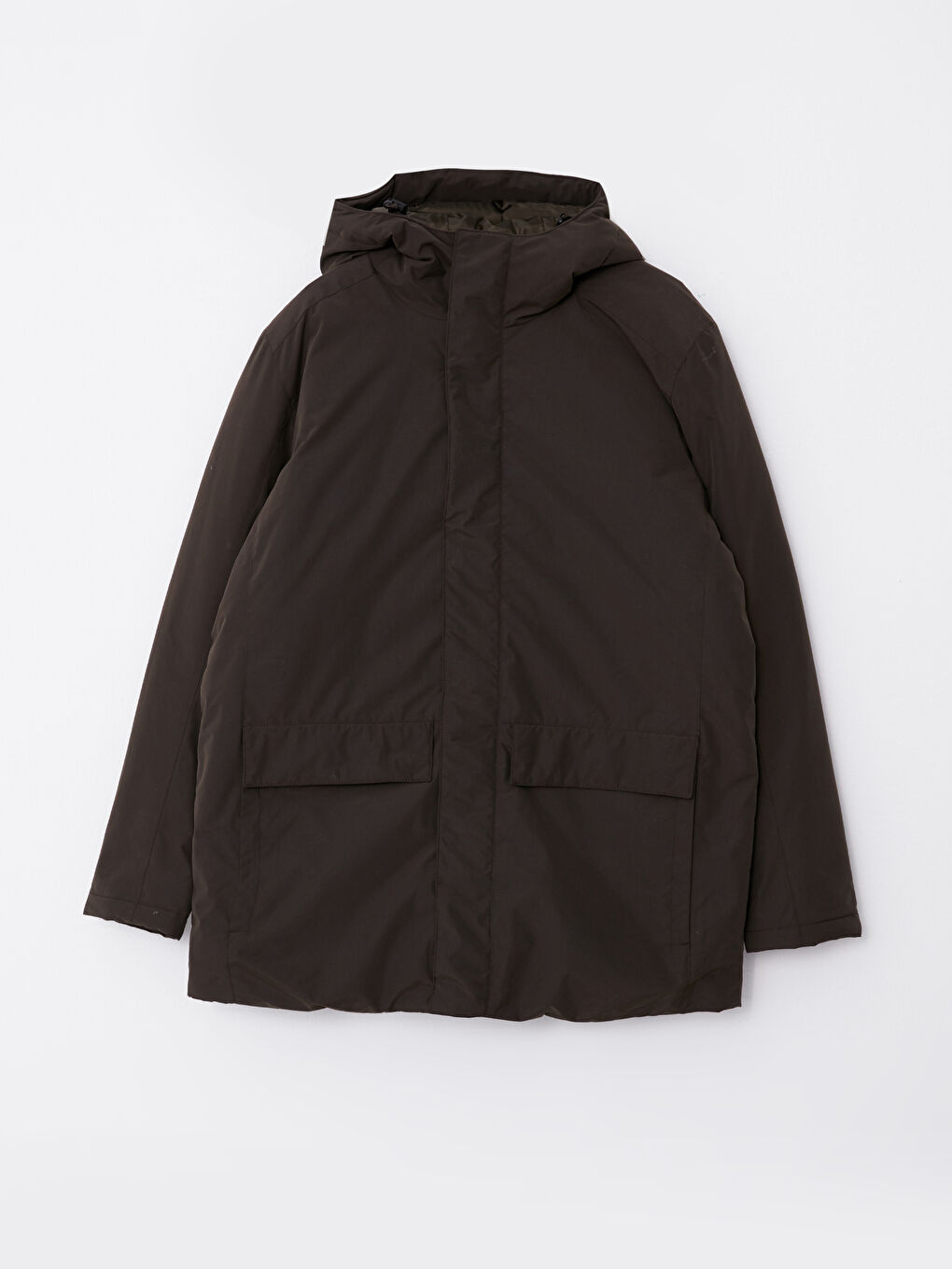 Standard Fit Hooded Men's Coat-5