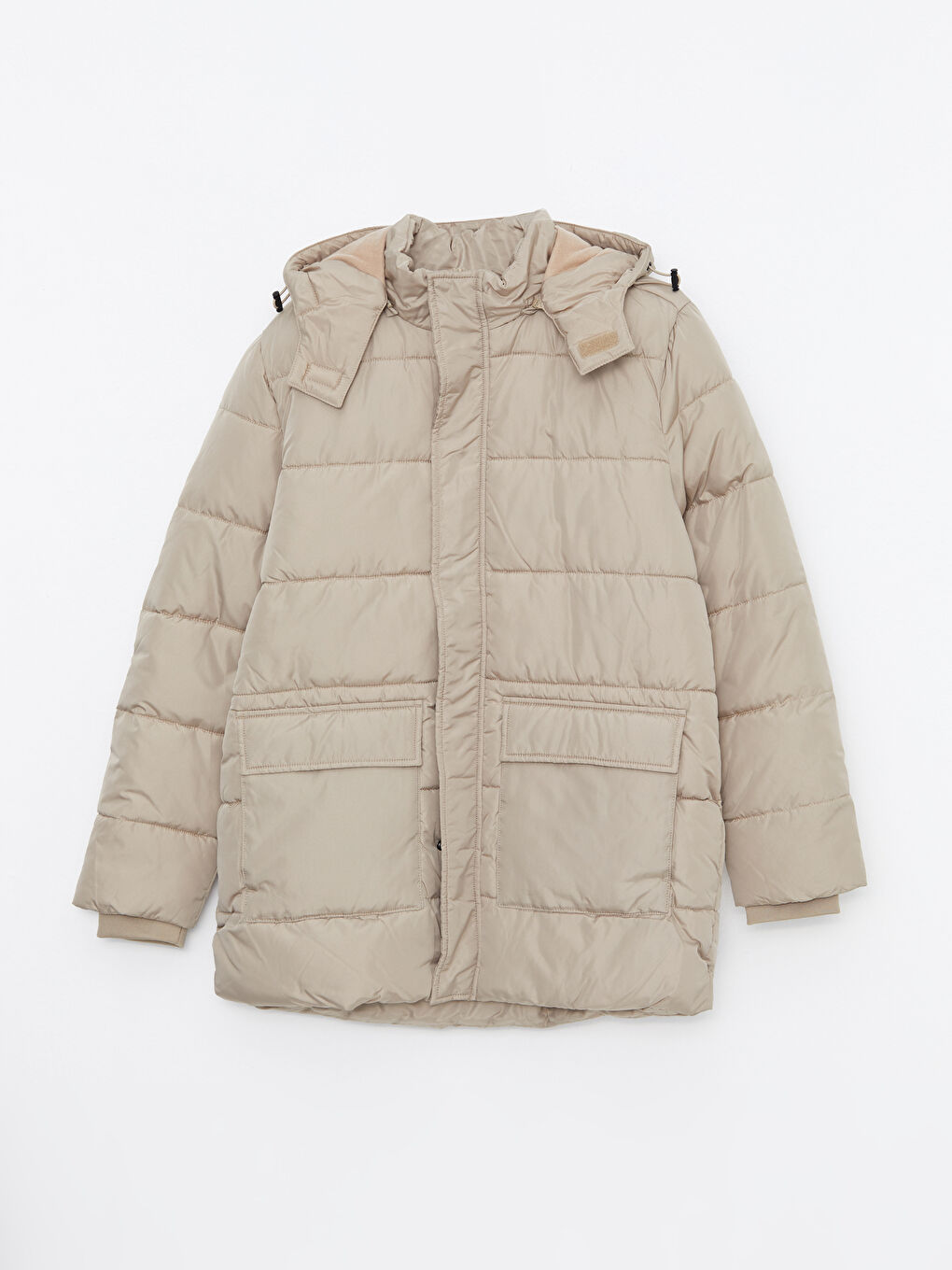 Standard Fit Hooded Men's Coat-5