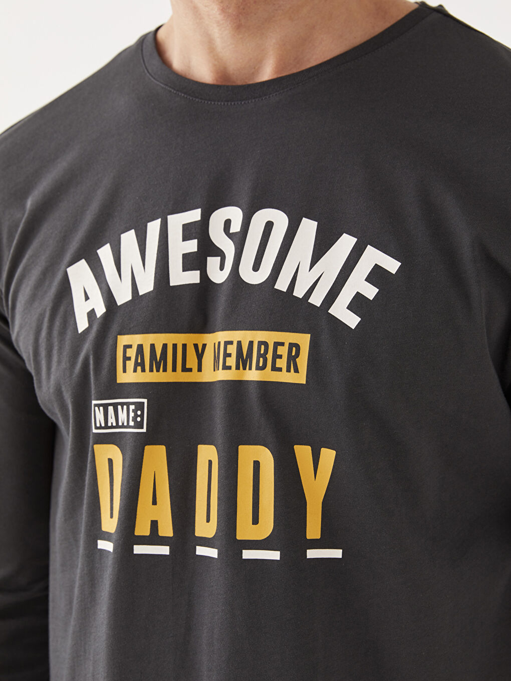 Sarı Standart Kalıp Erkek Pijama Takımı-3