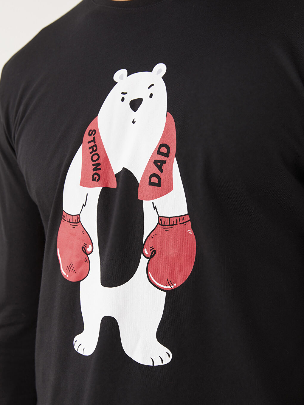 Kırmızı Standart Kalıp Baskılı Erkek Pijama Takımı-6