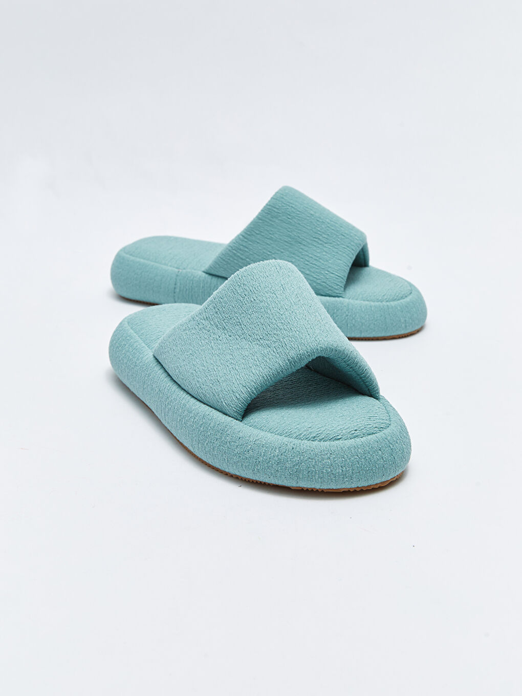 Mavi Tek Bantlı Kadın Ev Terliği-2