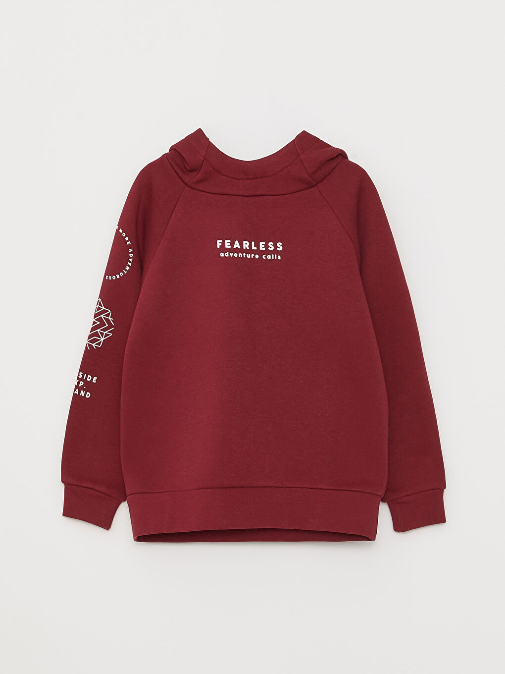 Hooded Printed Long Sleeve Boys' Sweatshirt