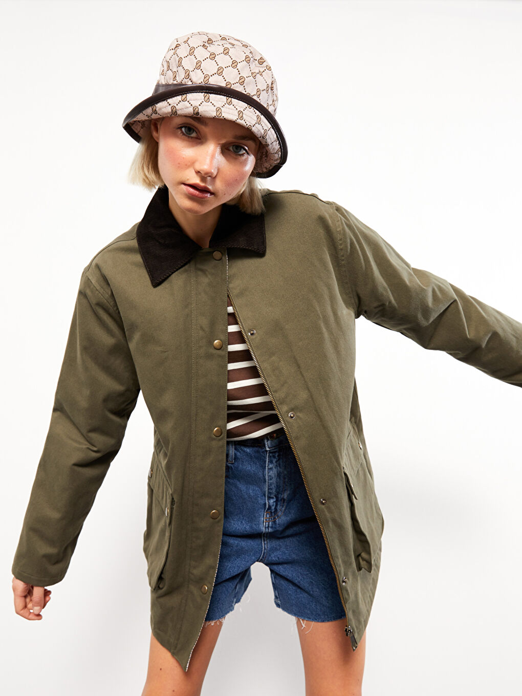 Jackenkragen Regulär Langarm Mantel für Damen-2