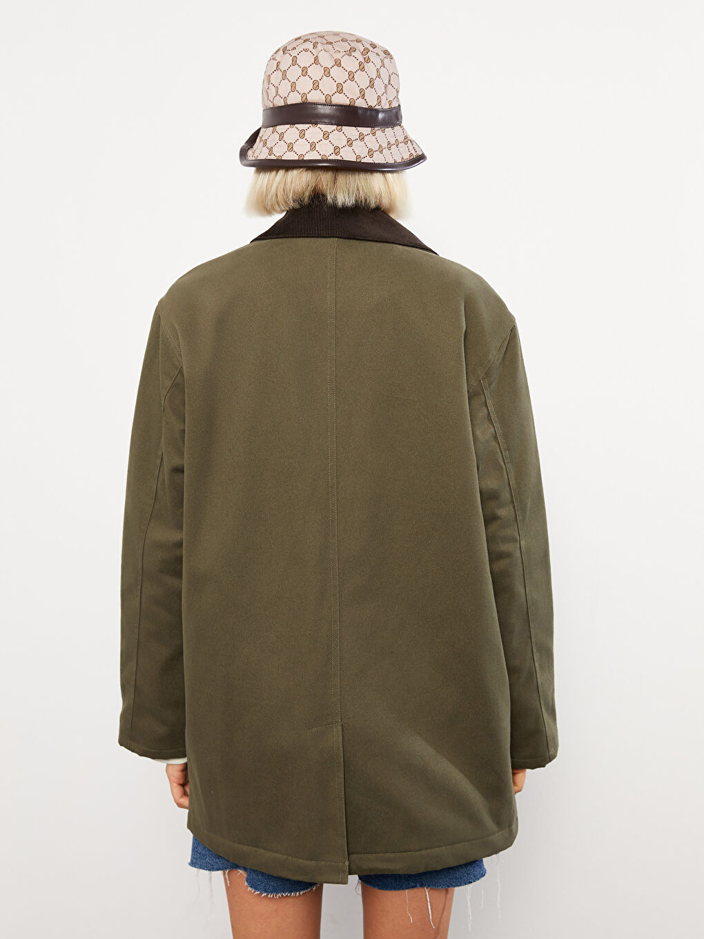 Jackenkragen Regulär Langarm Mantel für Damen-6