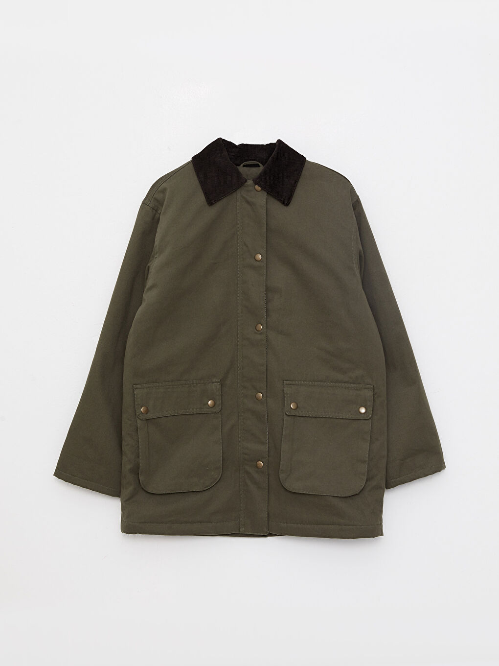 Jackenkragen Regulär Langarm Mantel für Damen-7