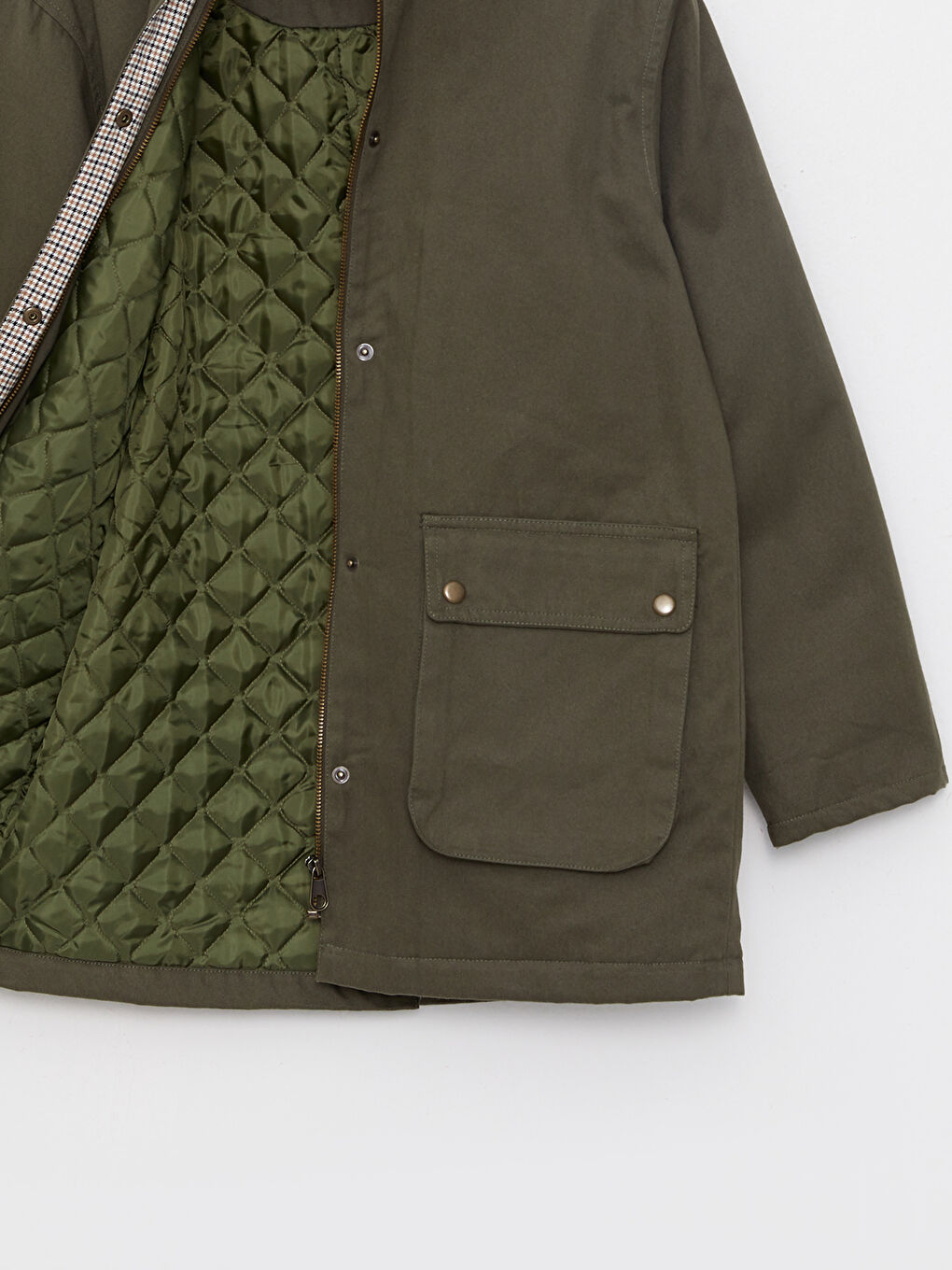 Jackenkragen Regulär Langarm Mantel für Damen-9