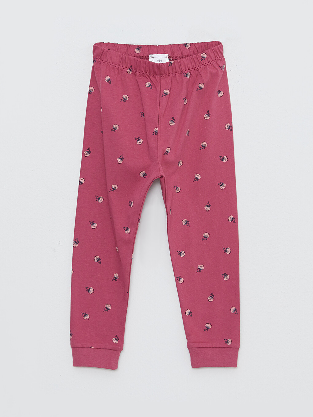 Crew Neck Long Sleeve Printed Cotton Baby Girl 2-Pajama Set-4