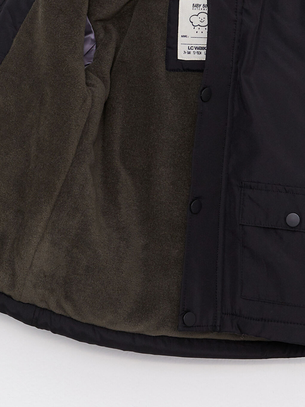 Hooded Long Sleeve Basic Baby Boy Coat-1