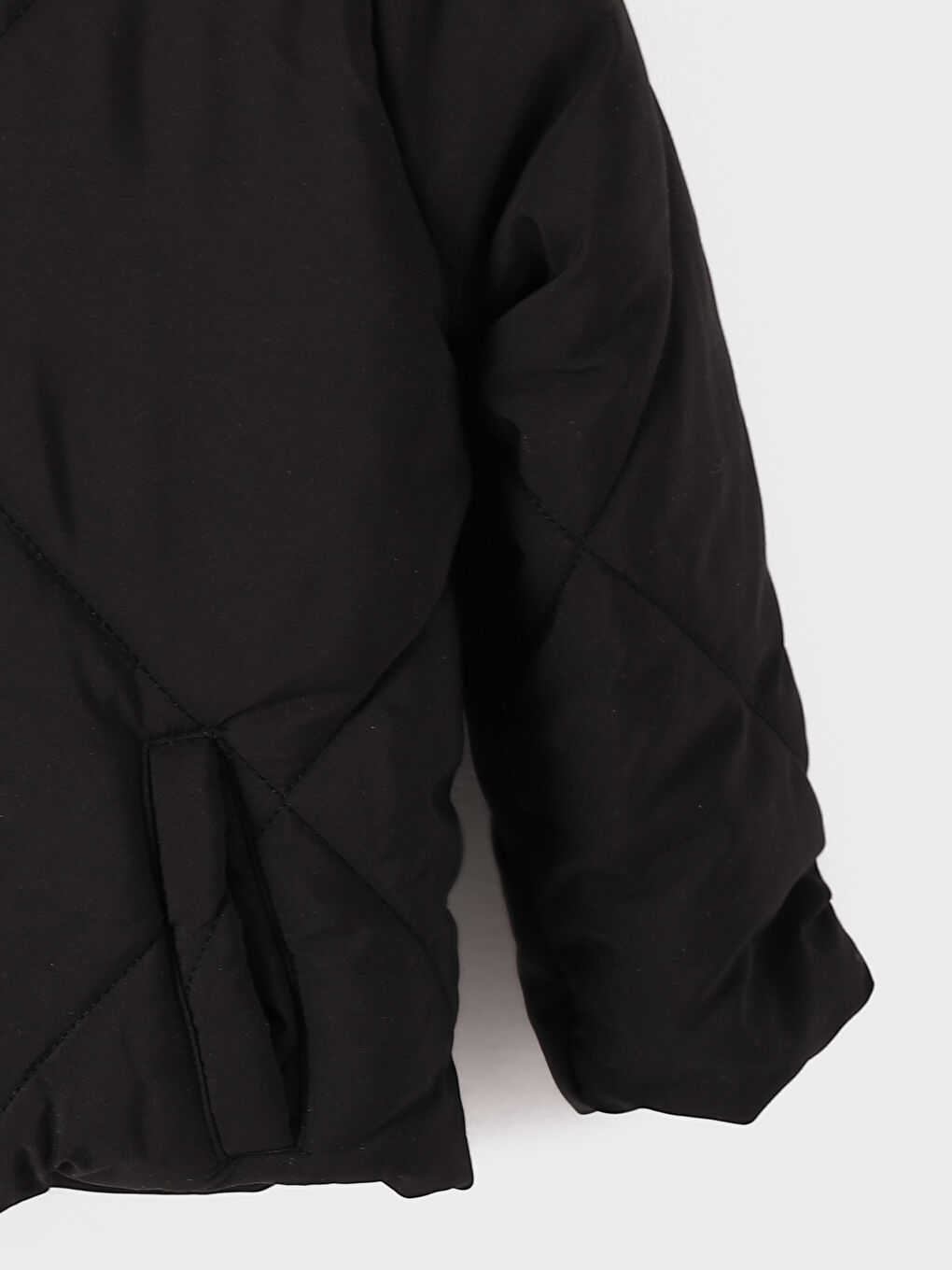 Kapüşonlu Uzun Kollu Basic Erkek Bebek Mont-3