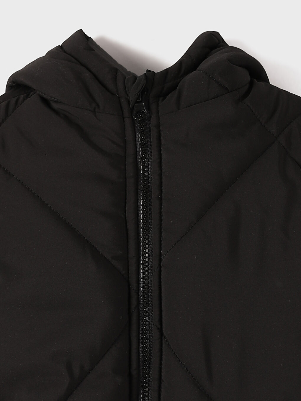 Kapüşonlu Uzun Kollu Basic Erkek Bebek Mont-2