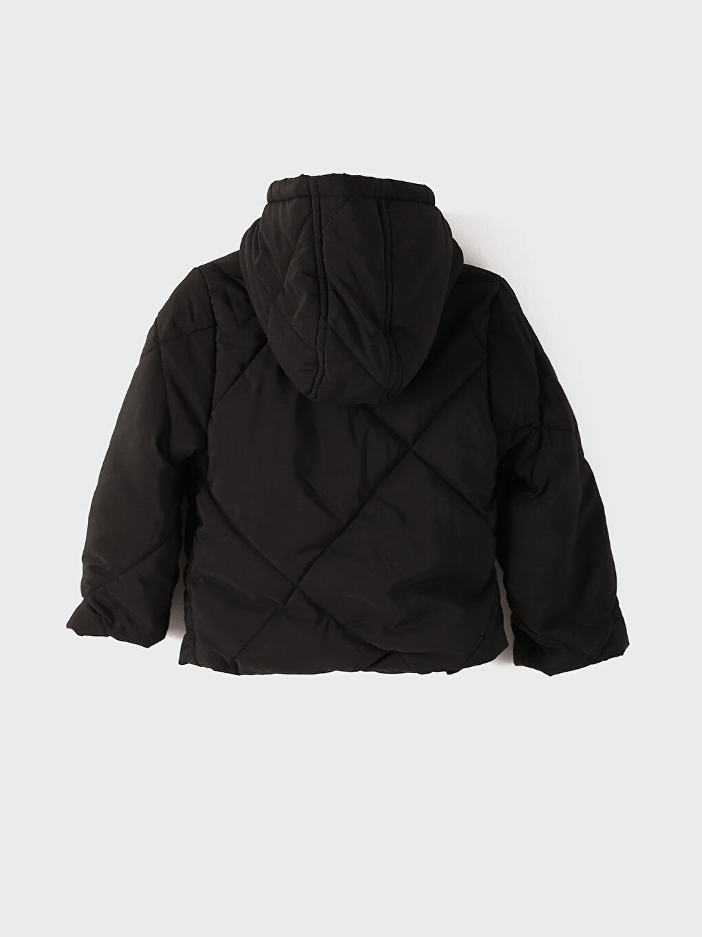 Kapüşonlu Uzun Kollu Basic Erkek Bebek Mont-1