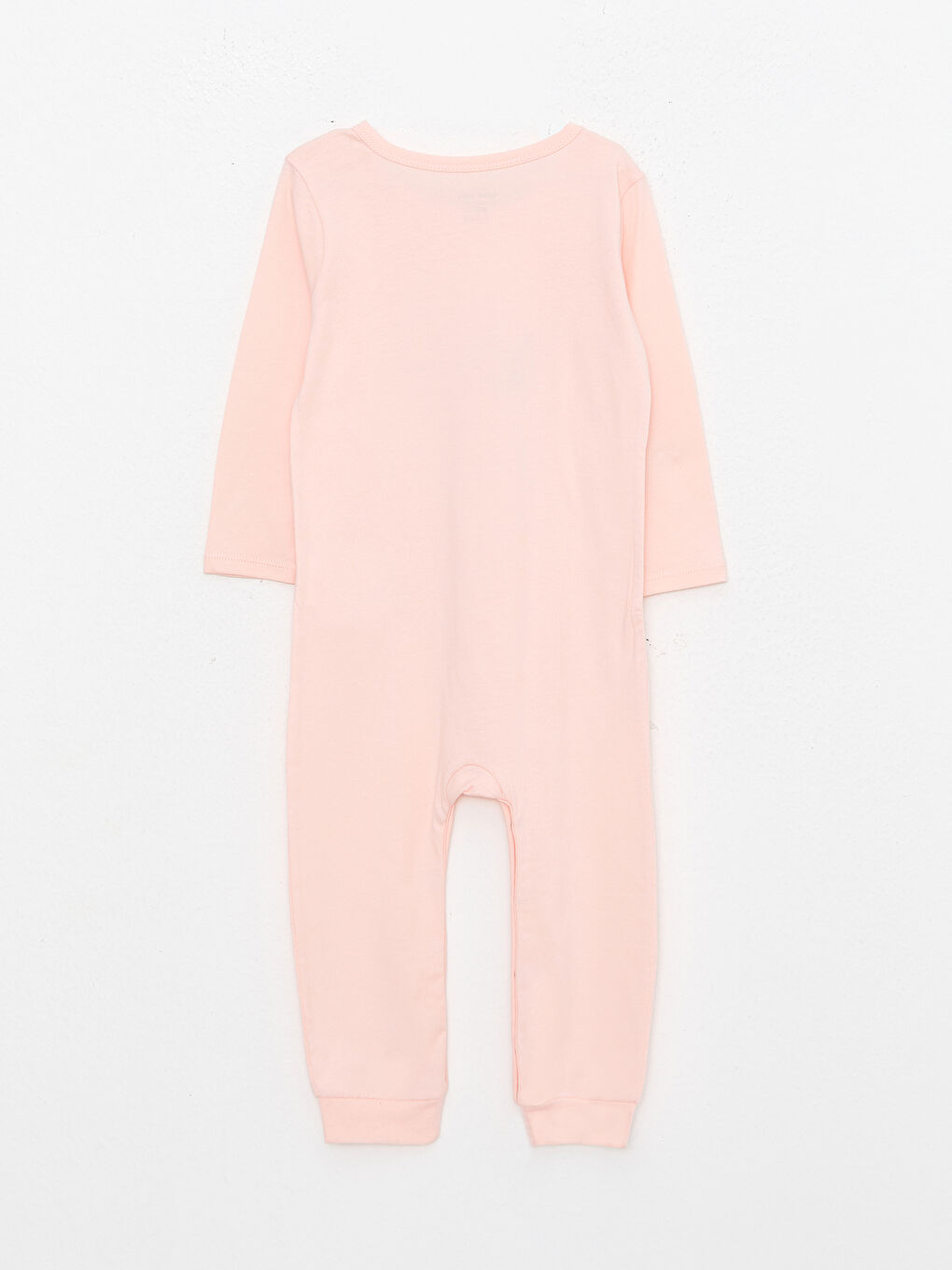 Pembe Bisiklet Yaka Uzun Kollu Baskılı Kız Bebek Tulum-1