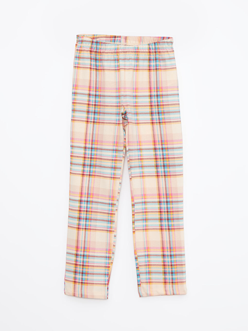 LCW Kids Hemdkragen Karo Langarm Pyjama-Set für Mädchen -W2AT40Z4-LQD