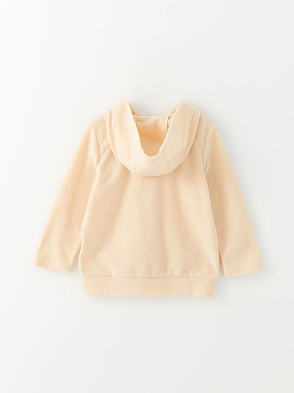 Hooded Basic Long Sleeve Girls Pajama Top-1