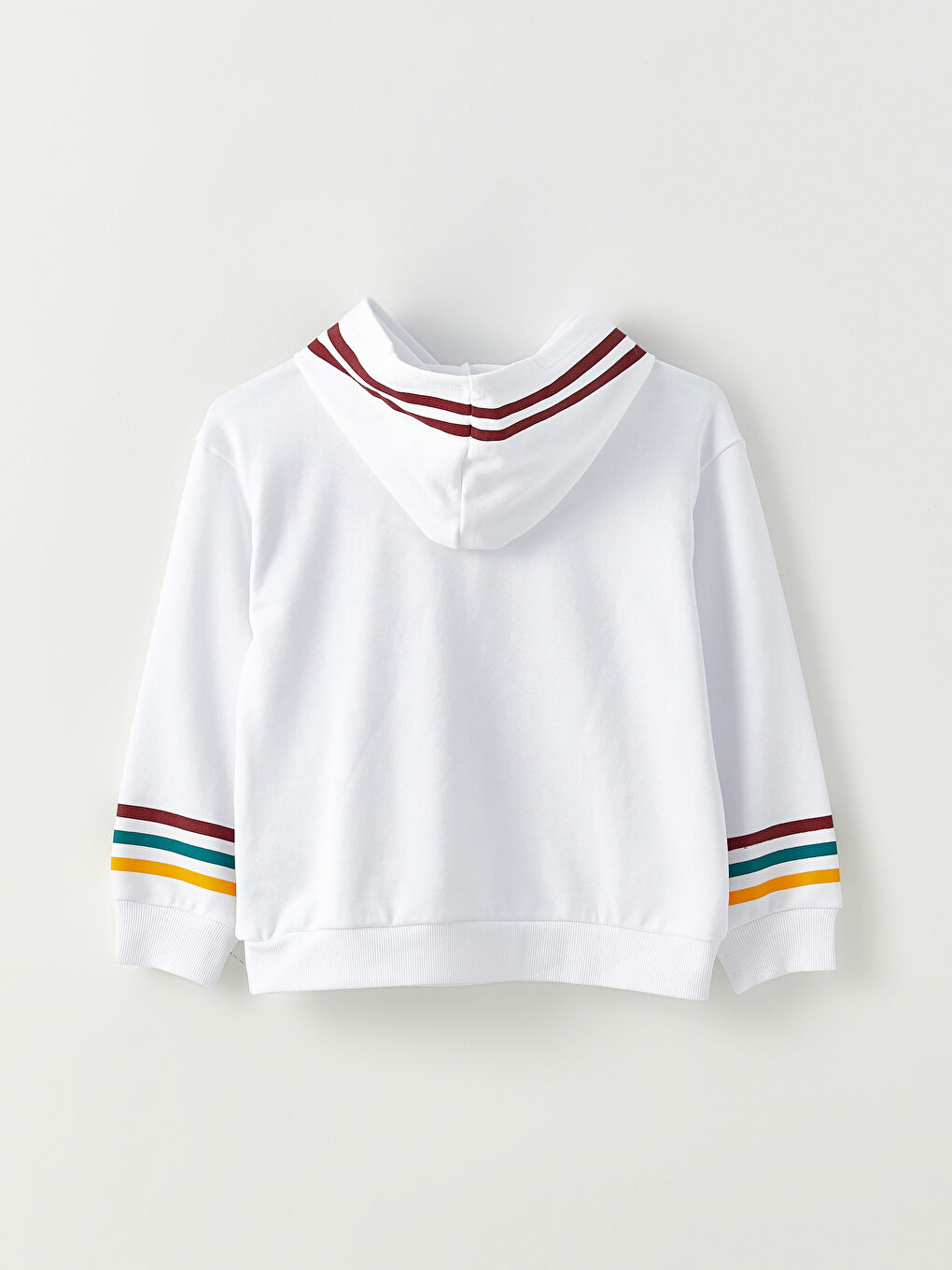 Beyaz Kapüşonlu Mickey Mouse Baskılı Uzun Kollu Kız Çocuk Sweatshirt-7