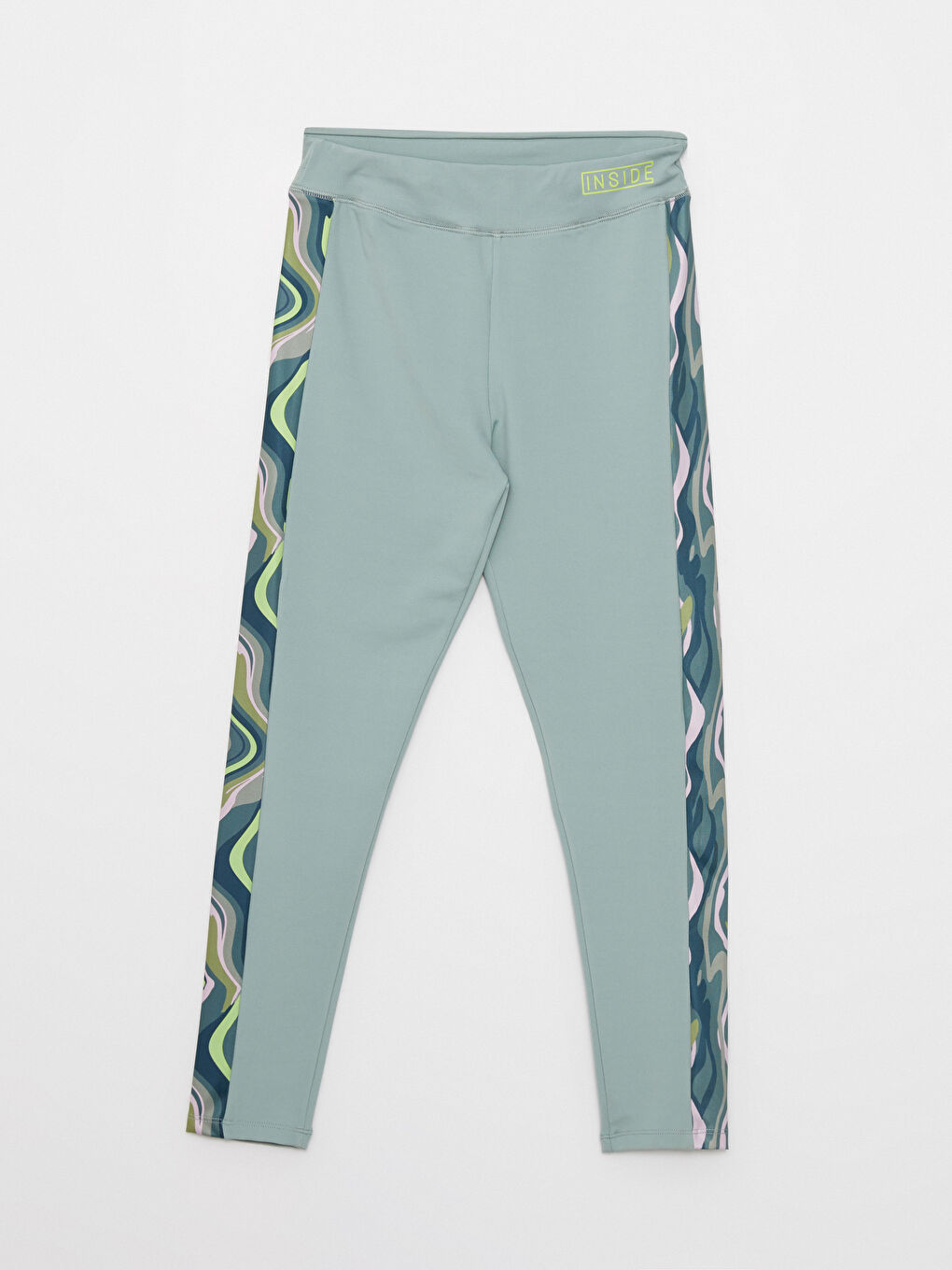 Леггинсы с эластичным поясом и принтом для девочек