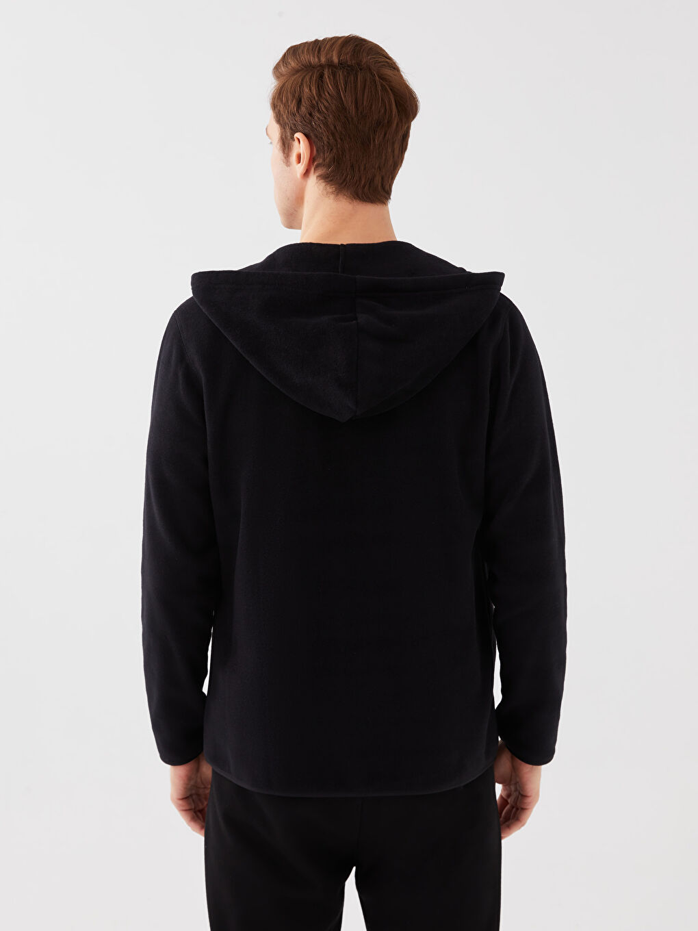 Relaxed Fit Hooded Long Sleeve Men's Sports Cardigan-7